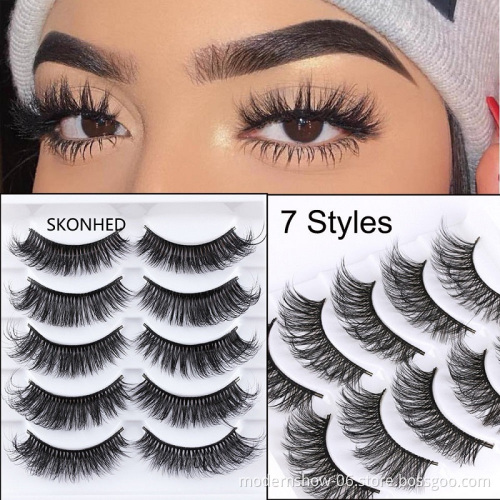 3D Mink Eyelashes Makeup Natural Long False Eyelashes Dramatic Lashes Extension HandMade Fake Eyelash
